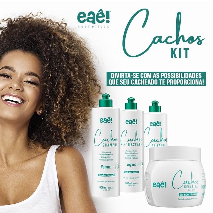 kit para cabelos cacheados super hidratação