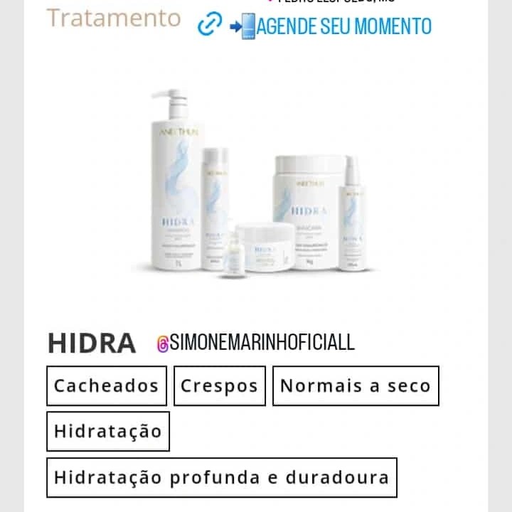 1.cabelo áspero,opaco ,embaracado com frizz .HIDRA Anethum. Acidificante hidratante, +sedocidade ,brilho .+ resultado com nanotecnologia .Escova e prancha ou CORTE de: 79,90 no cartão ou 50,00 cada. dinheiro|pix