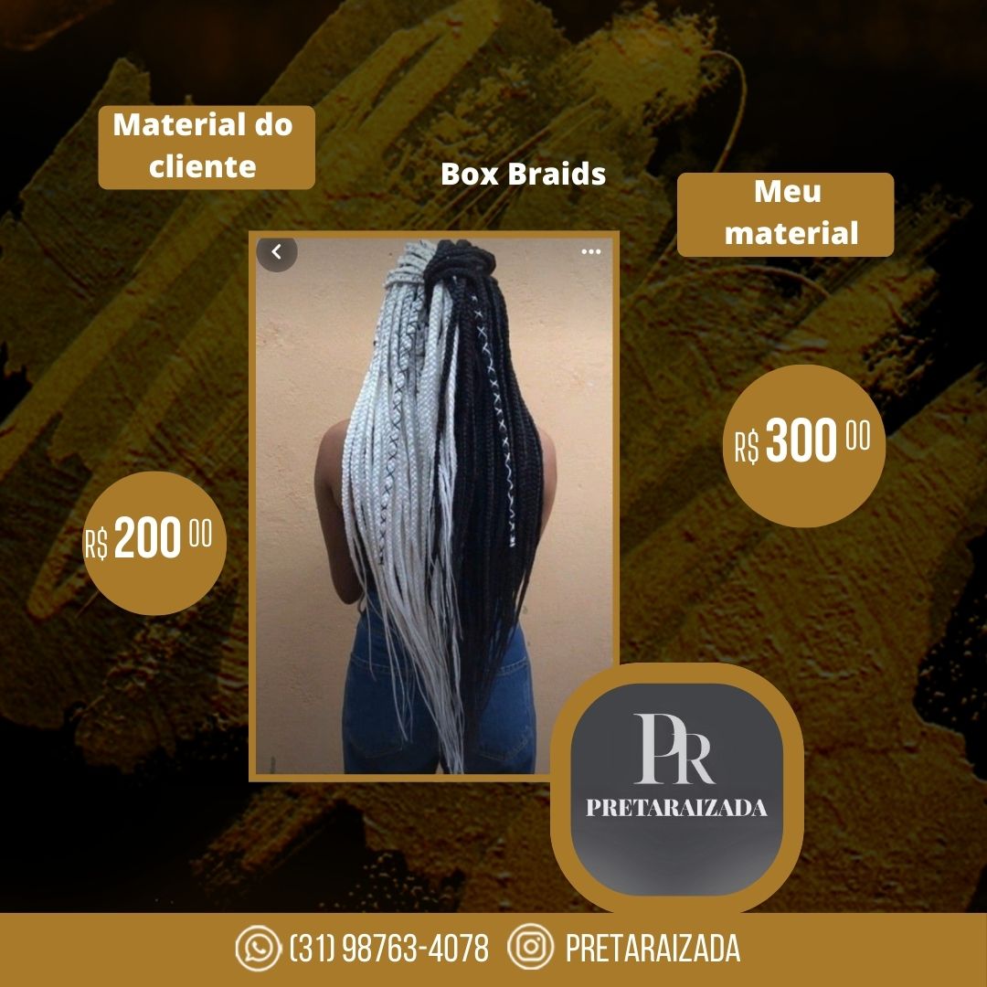 Box braids(mão de obra)