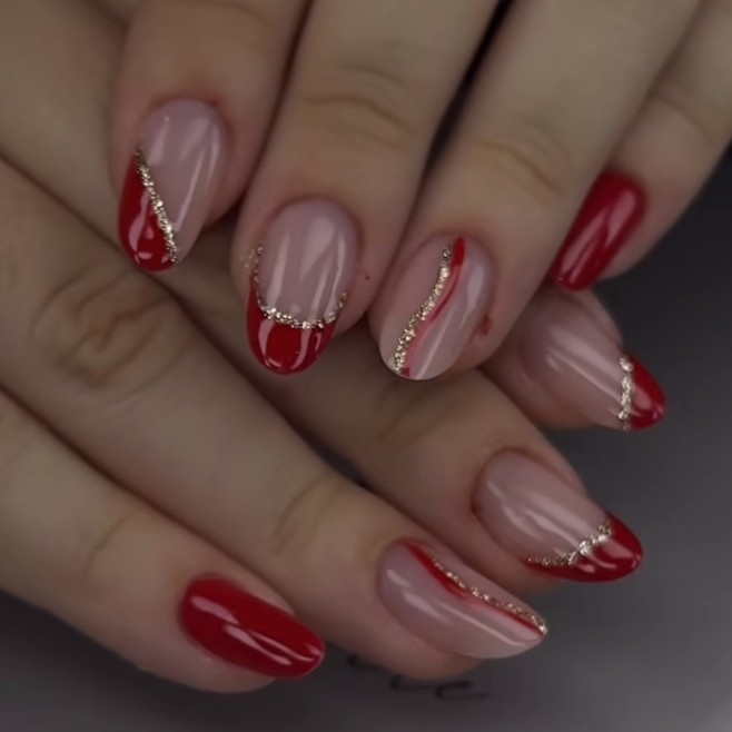 alongamento +esmaltação