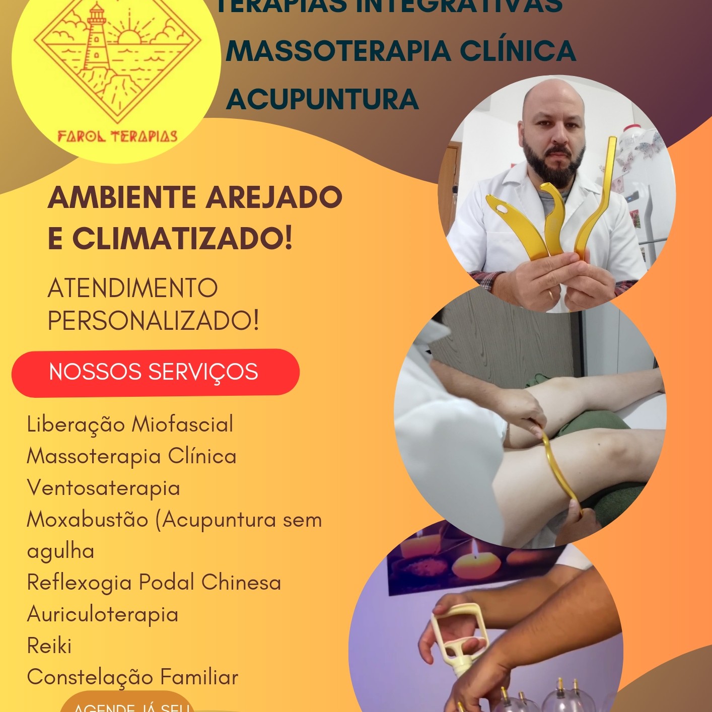 MASSAGEM TERAPÊUTICA + ACUPUNTURA SEM AGULHAS
