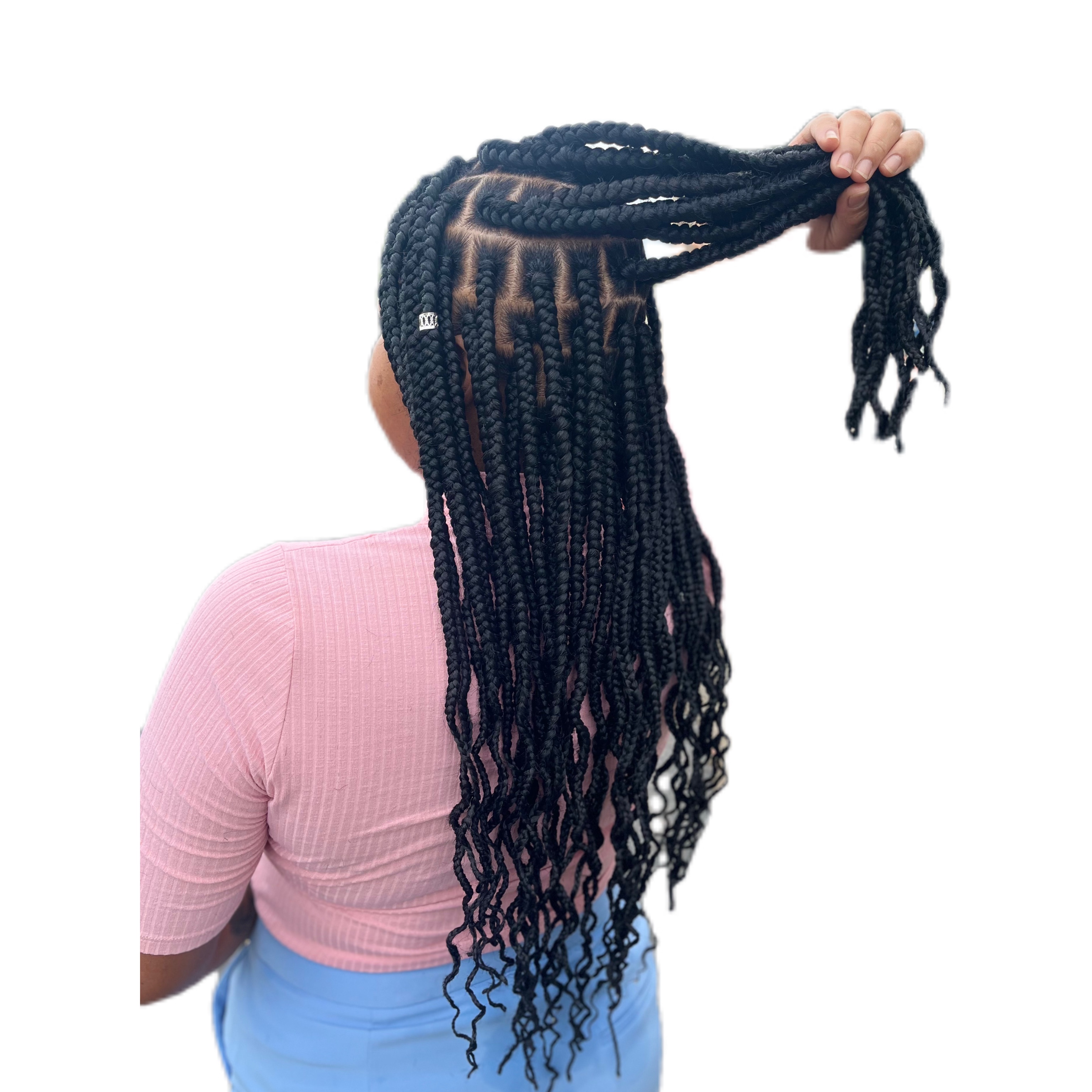 Tranças box braids sem material incluso
