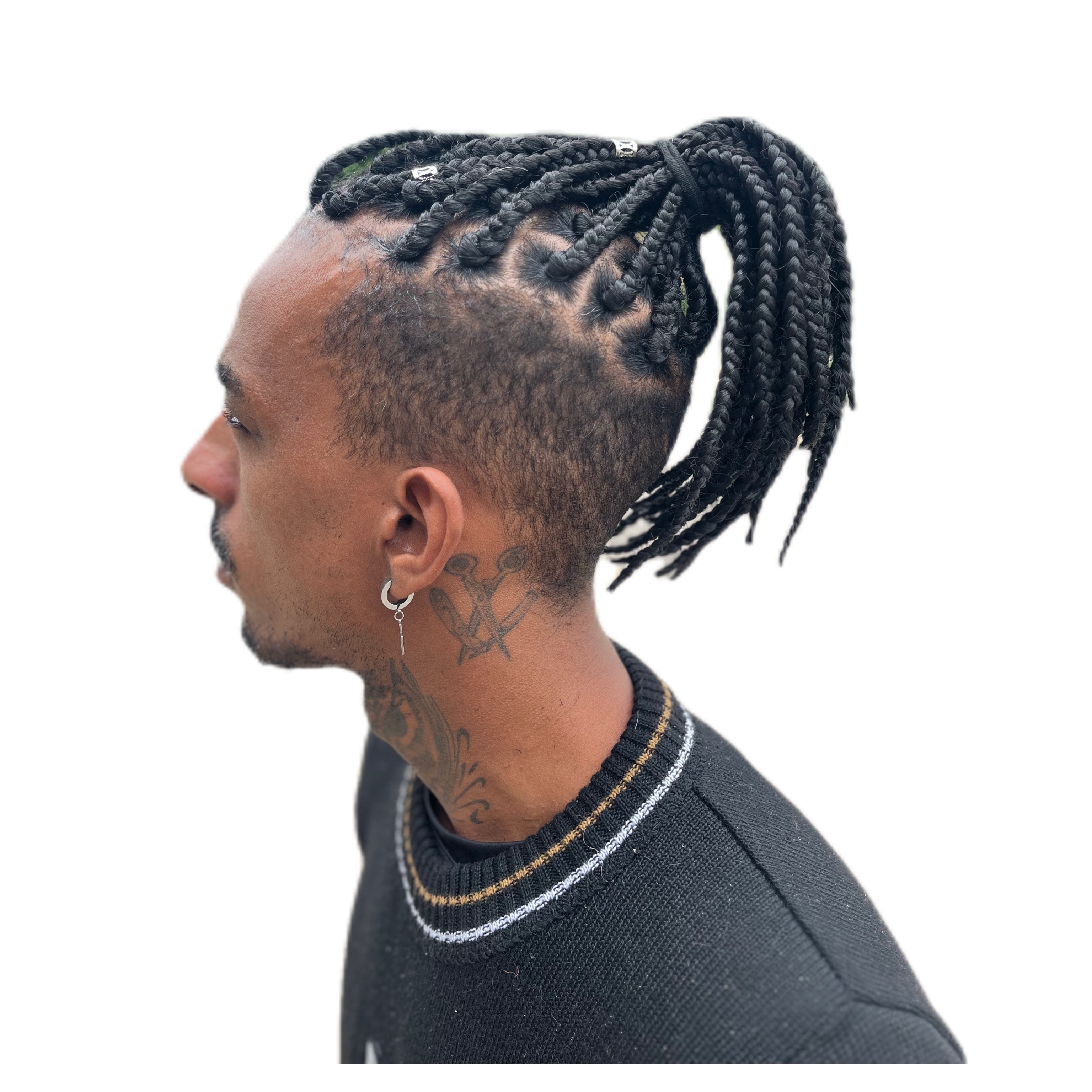 Trança box topo masculina sem material