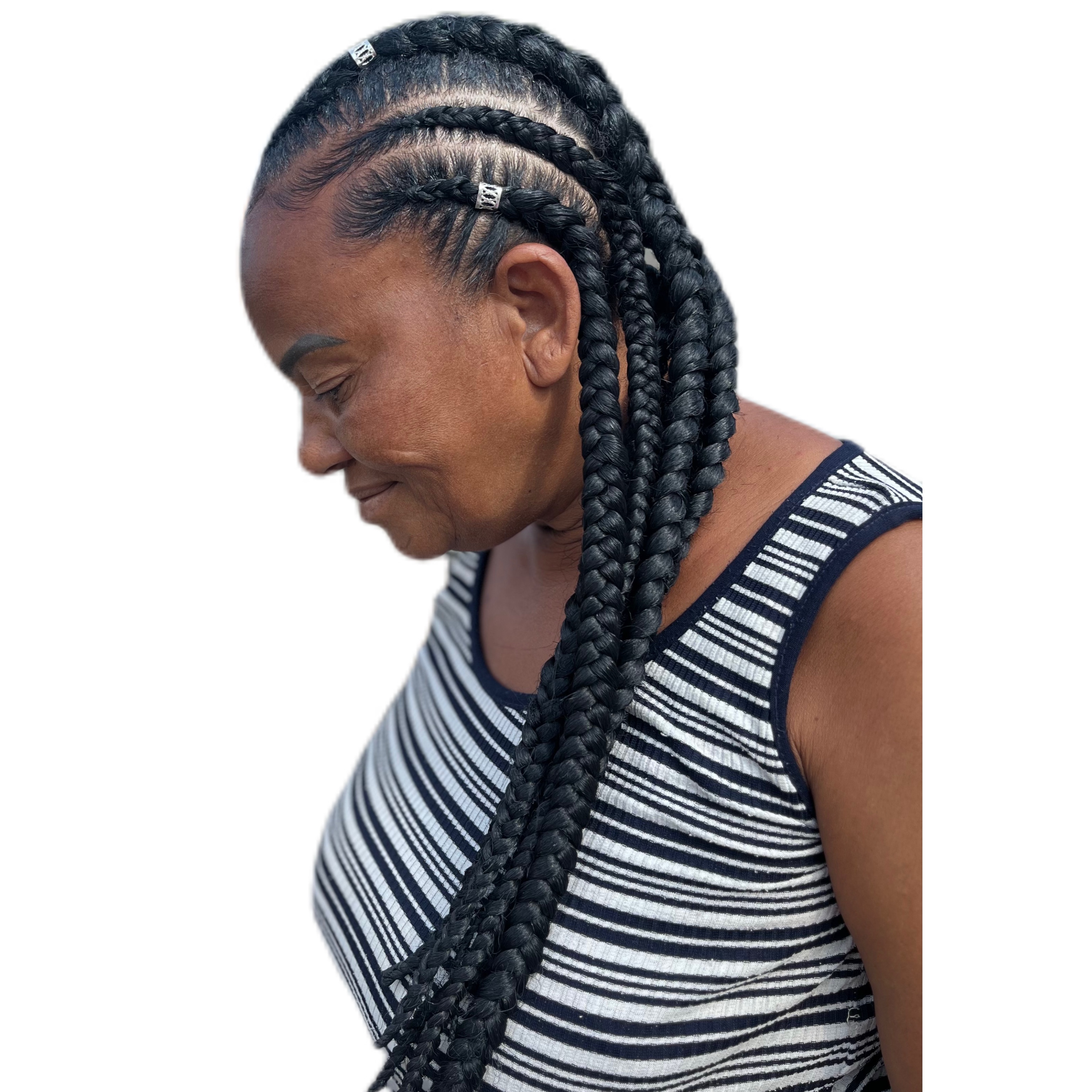 Trança Ghana braids  com jumbo