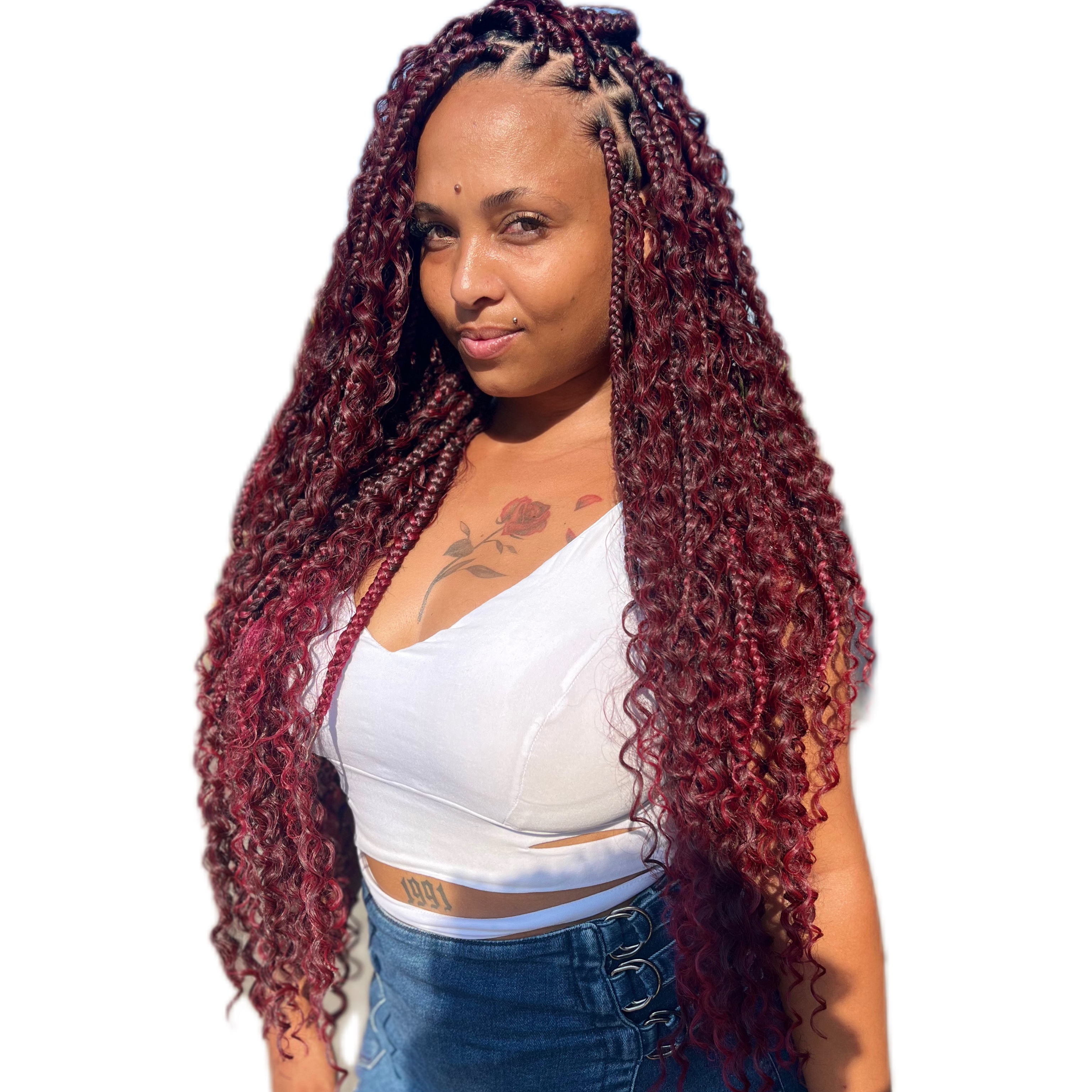 Trança Gypsy braids com material