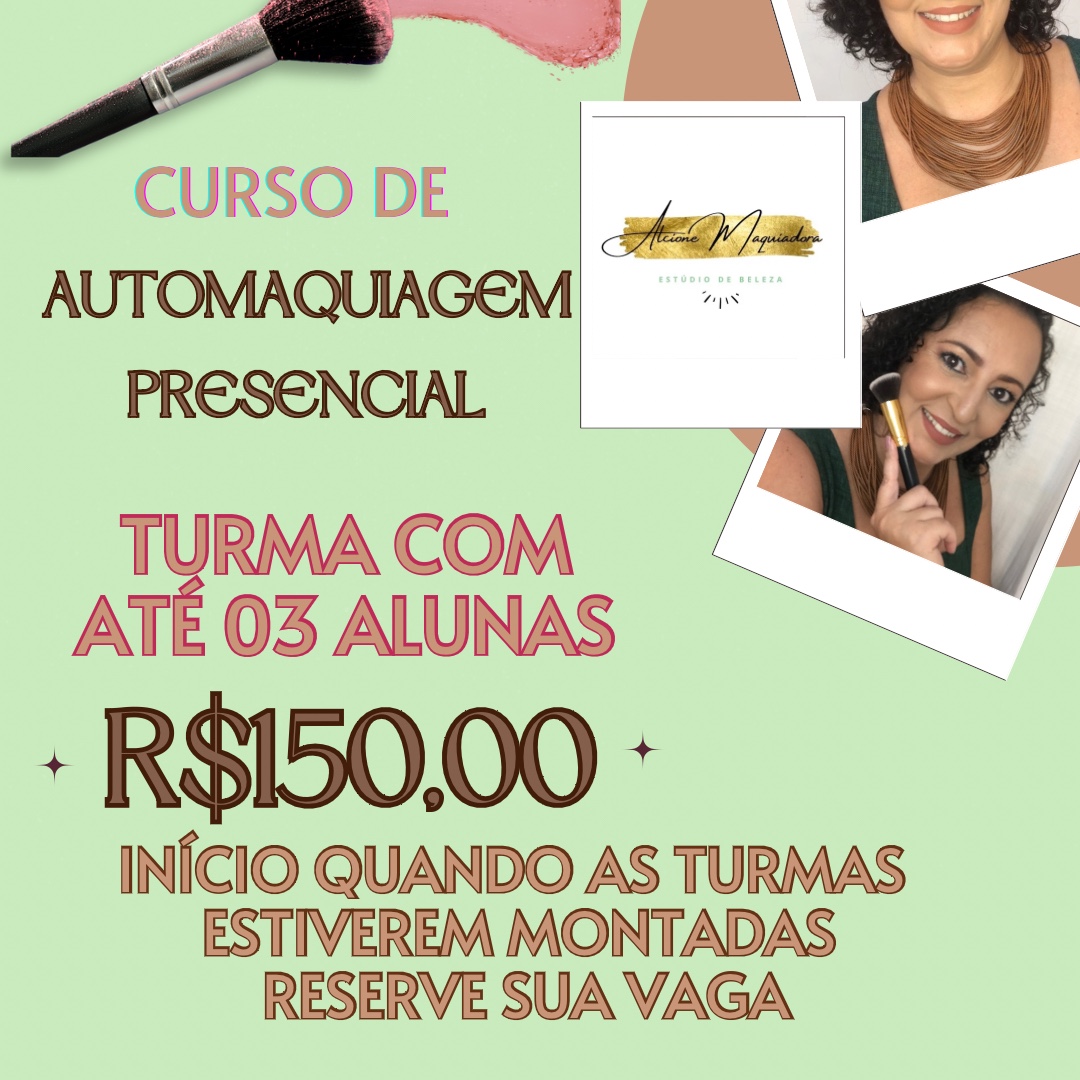 Turma curso de automaquiagem 03 alunas