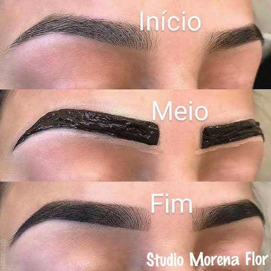 Designer de sobrancelhas com Henna