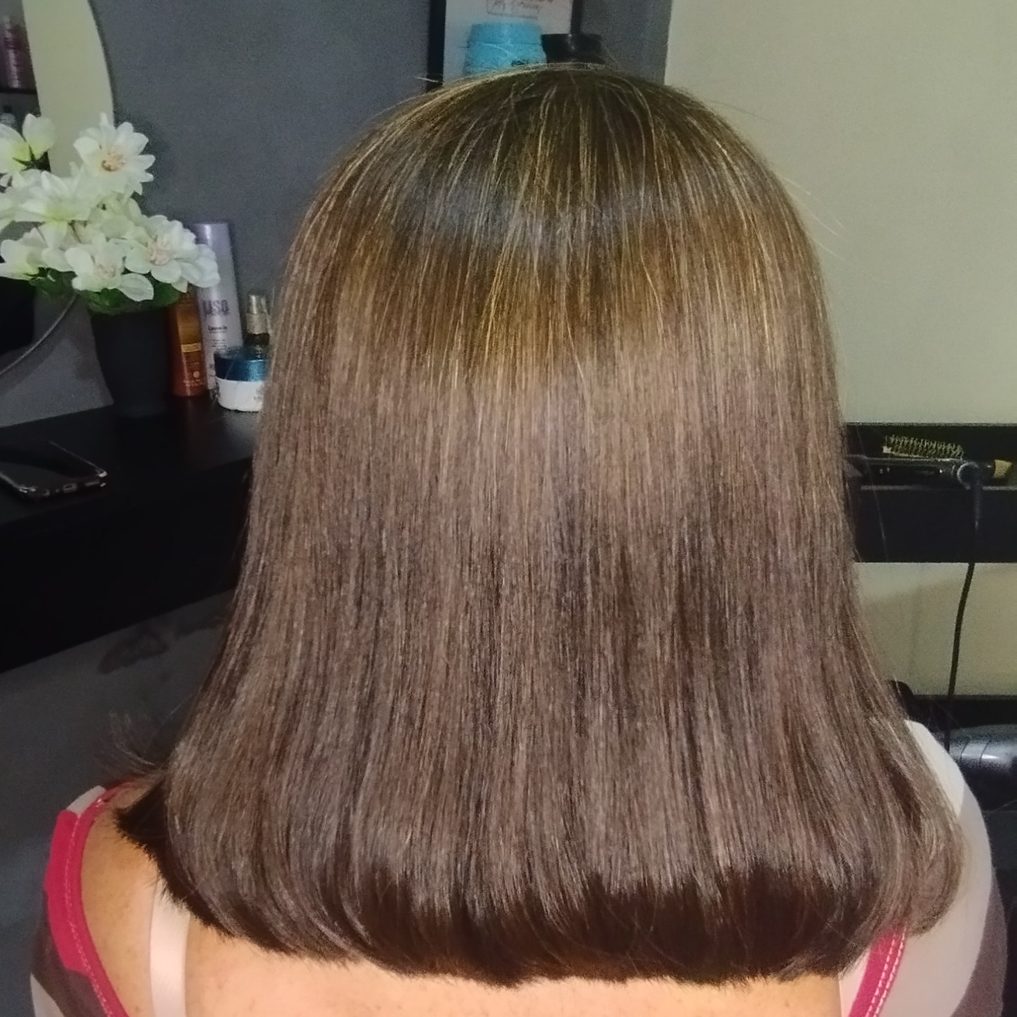 Realinhamento capilar / curto pouco volume até 4cm raiz