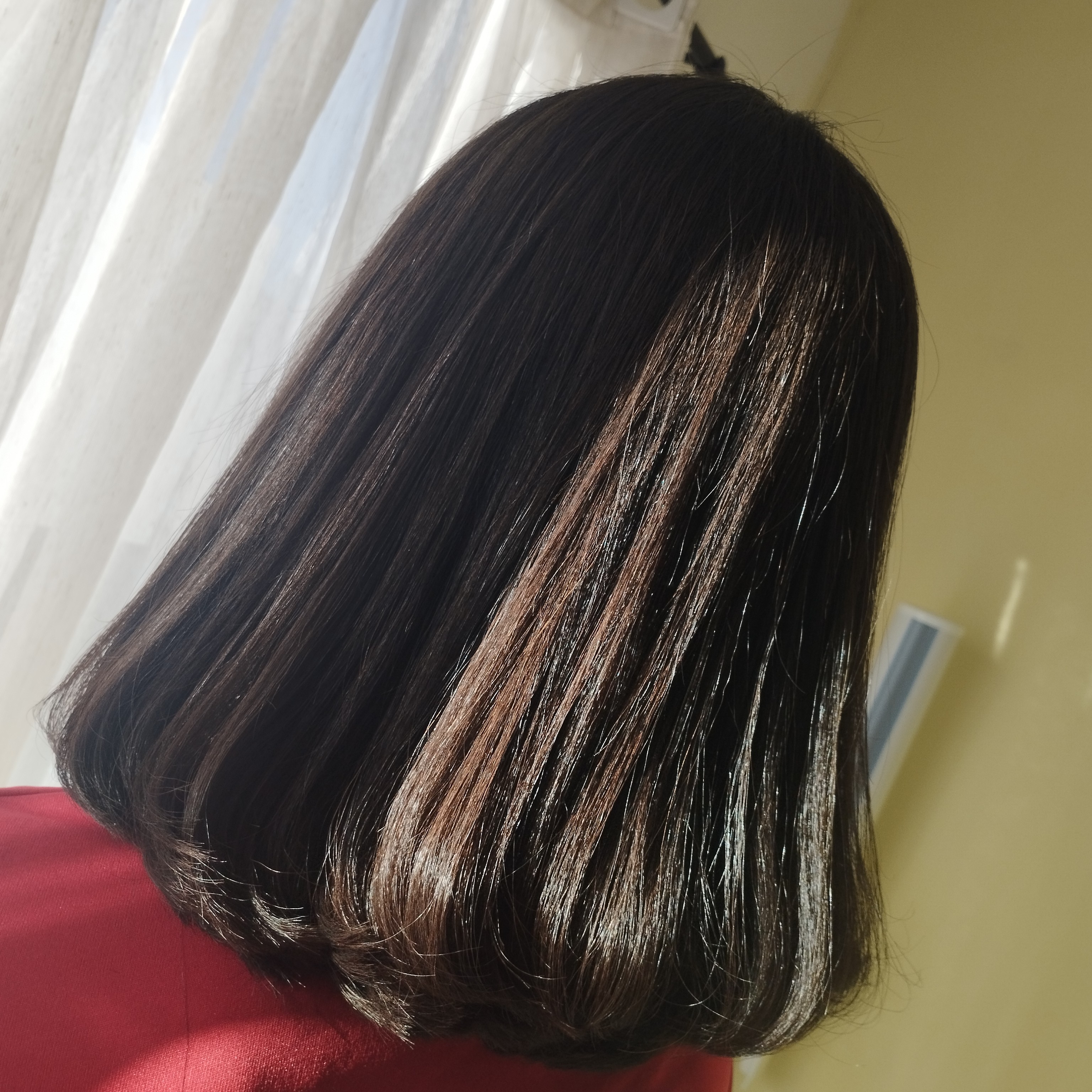 Realinhamento capilar | cabelo curto volumoso até 4cm de raiz