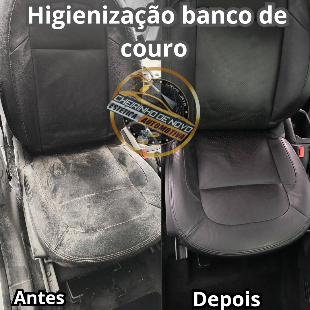 Higienização somente os bancos de couro
