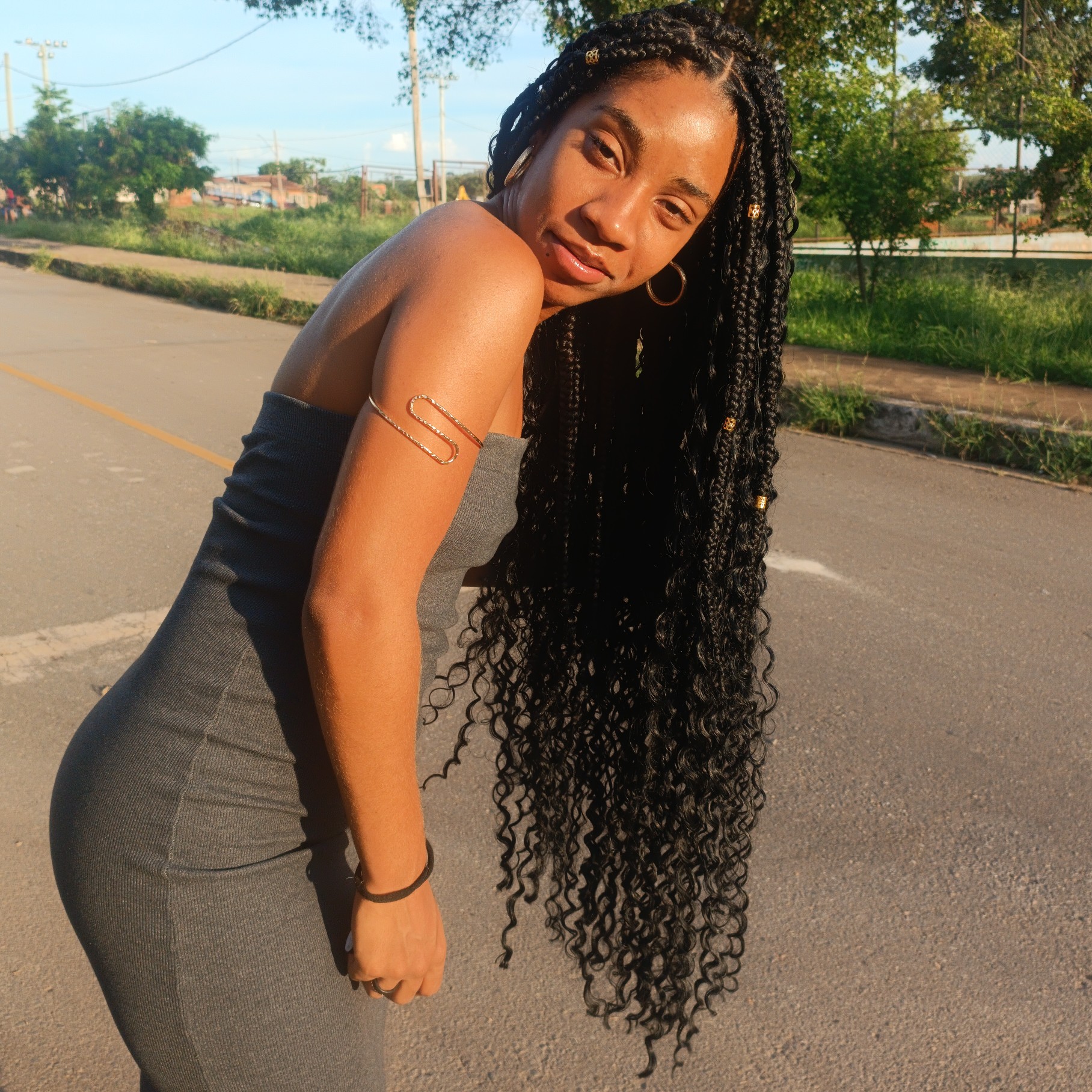 Gypsy Braids com material