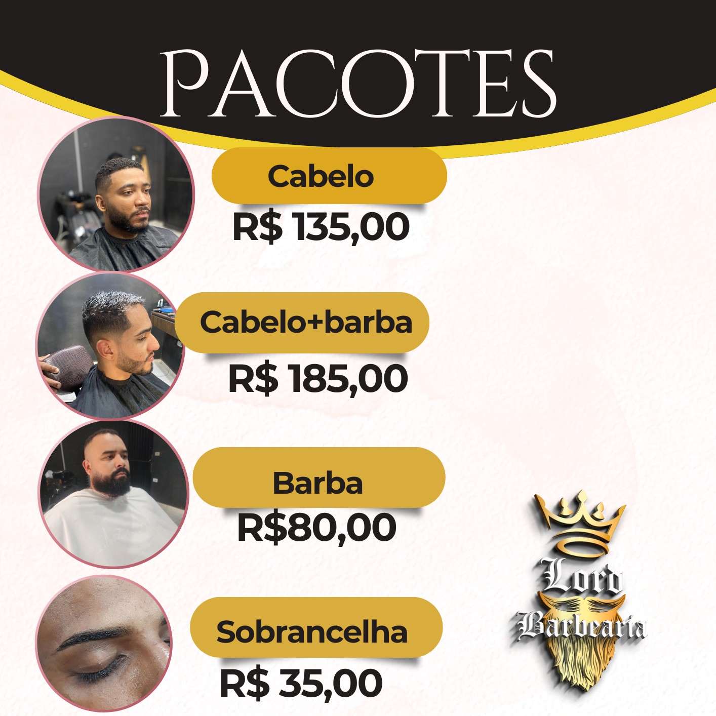pacote barba