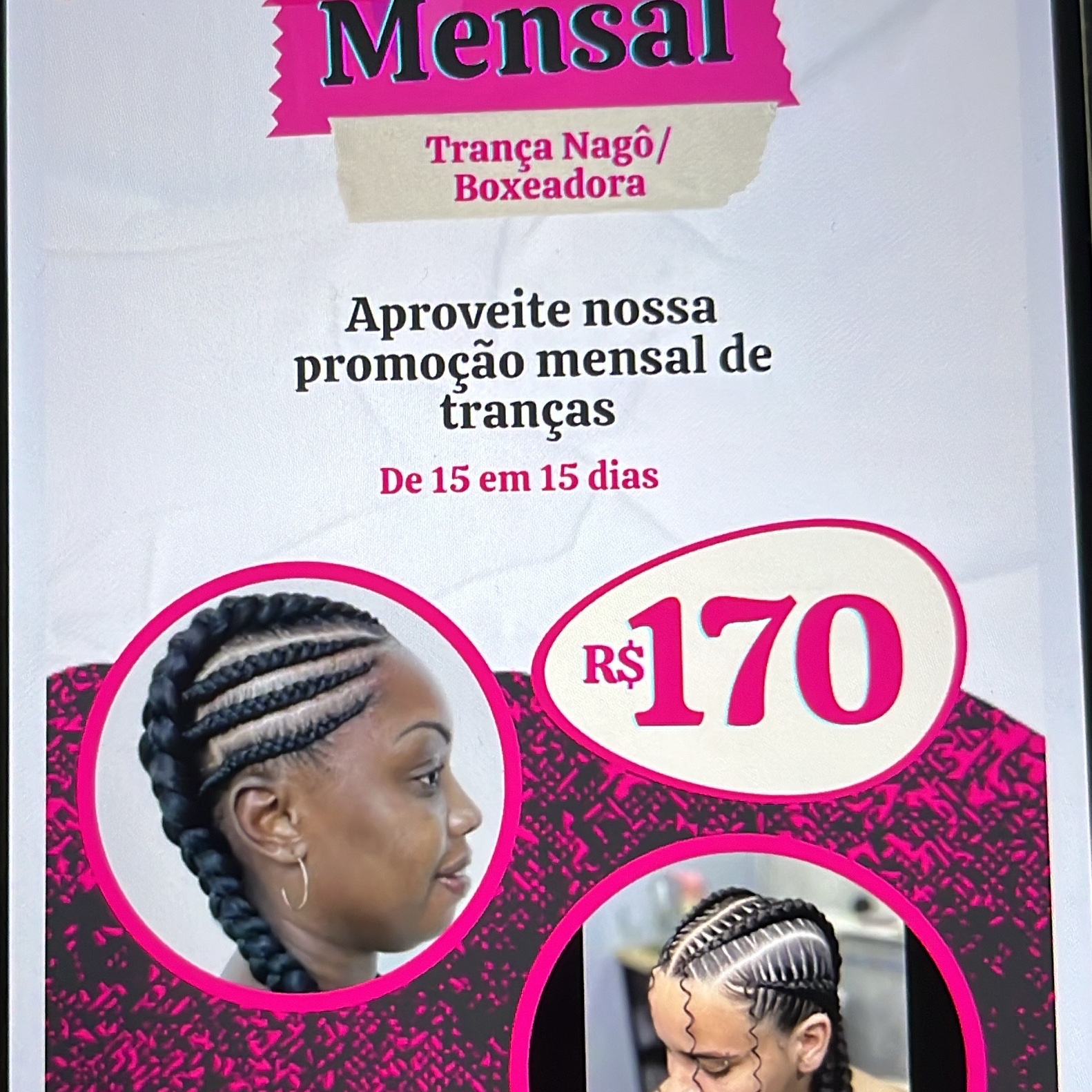 pacote mensal trança mago e boxeadora