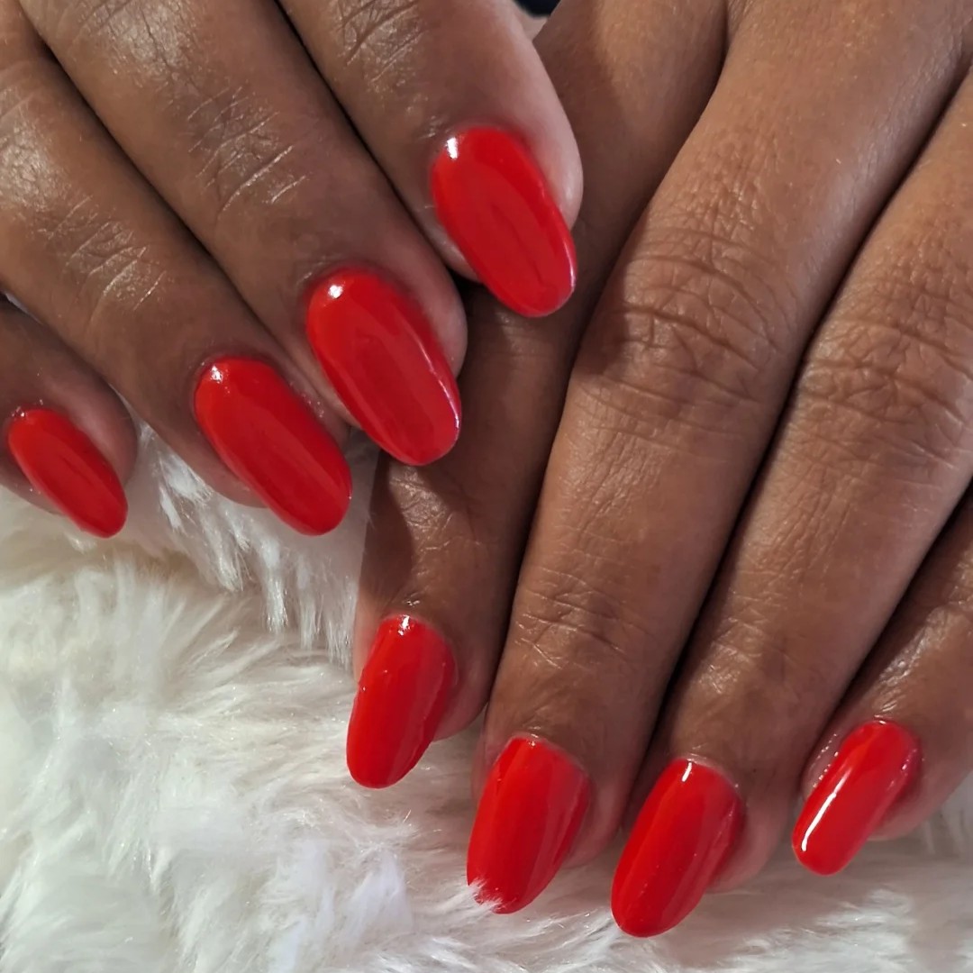 manutenção do alongamento com esmaltação