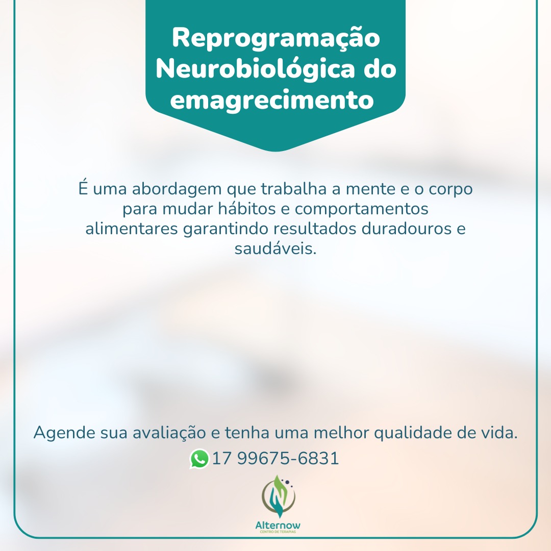 Reprogramação Neurobiologica do emagrecimento ( Valor no catálogo  do WhatsApp)