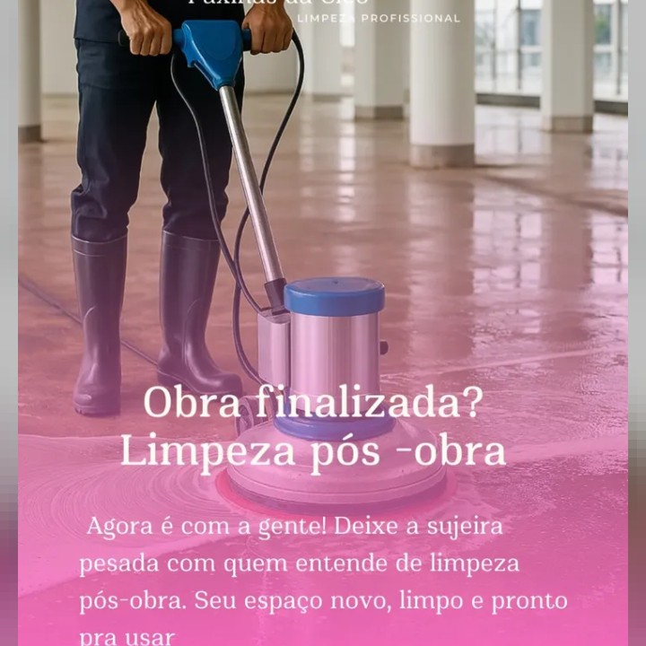 limpeza pós obra