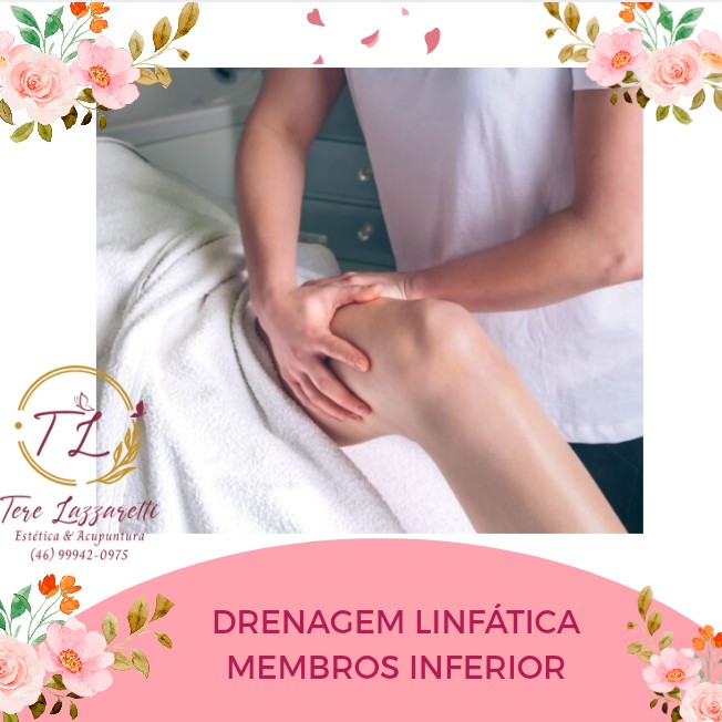 DRENAGEM LINFÁTICA (MEMBROS (INFERIORES)