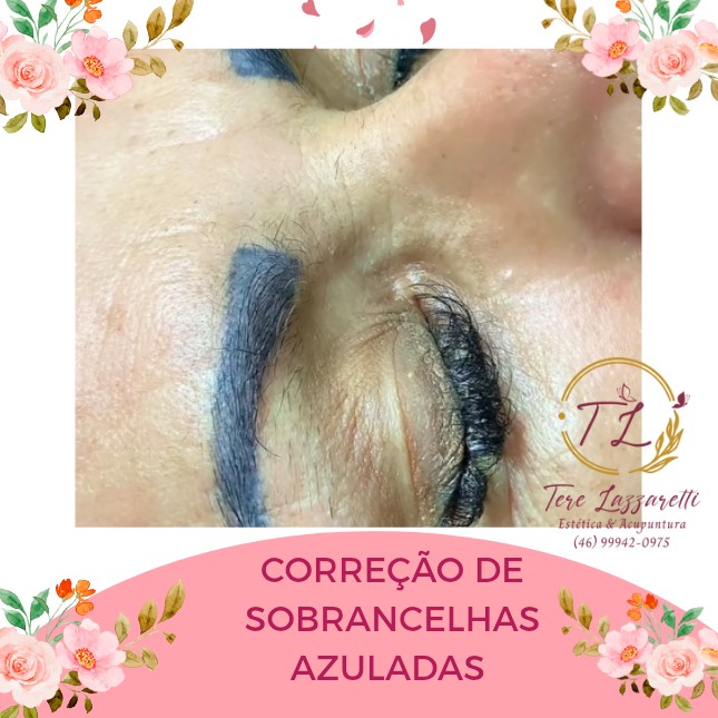 CORREÇÃO DE SOBRANCELHAS AZULADAS (NÃO FICOU DO JEITO QUE VOCÊ PENSOU? TEM SOLUÇÃO BORA CORRIGIR)!