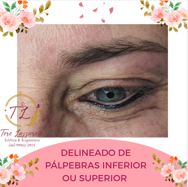 DELINEADO DE PÁLPEBRA SUPERVISOR OU INFERIOR