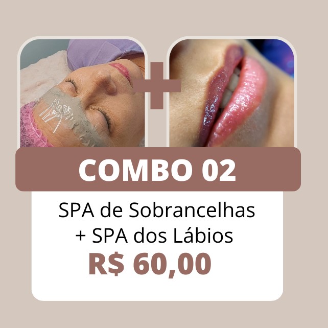 COMBO 02 - SPA de Sobrancelhas + SPA Labial (maio especial)