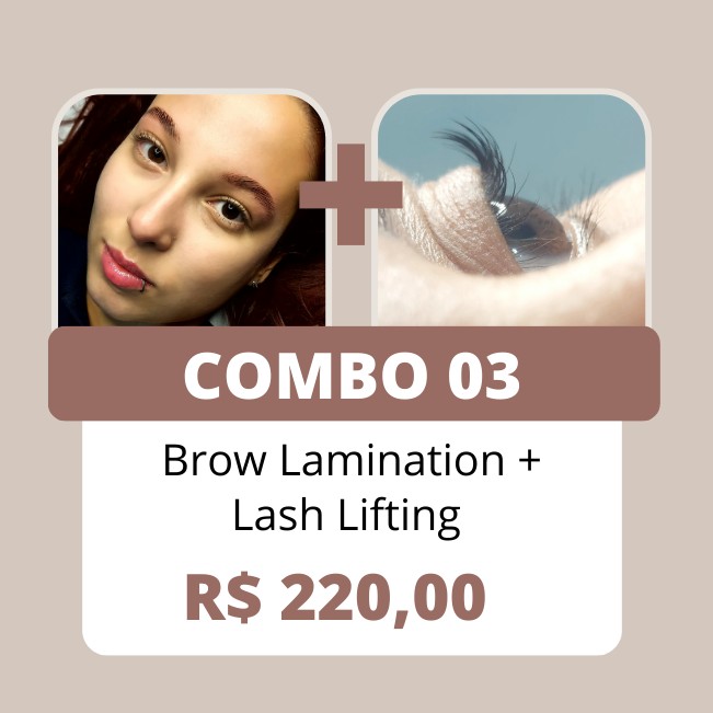 COMBO 03 - Brow Lamination + Lash Lifting