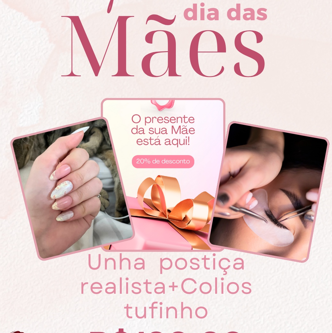 Combo Cílios e Unha em Gel