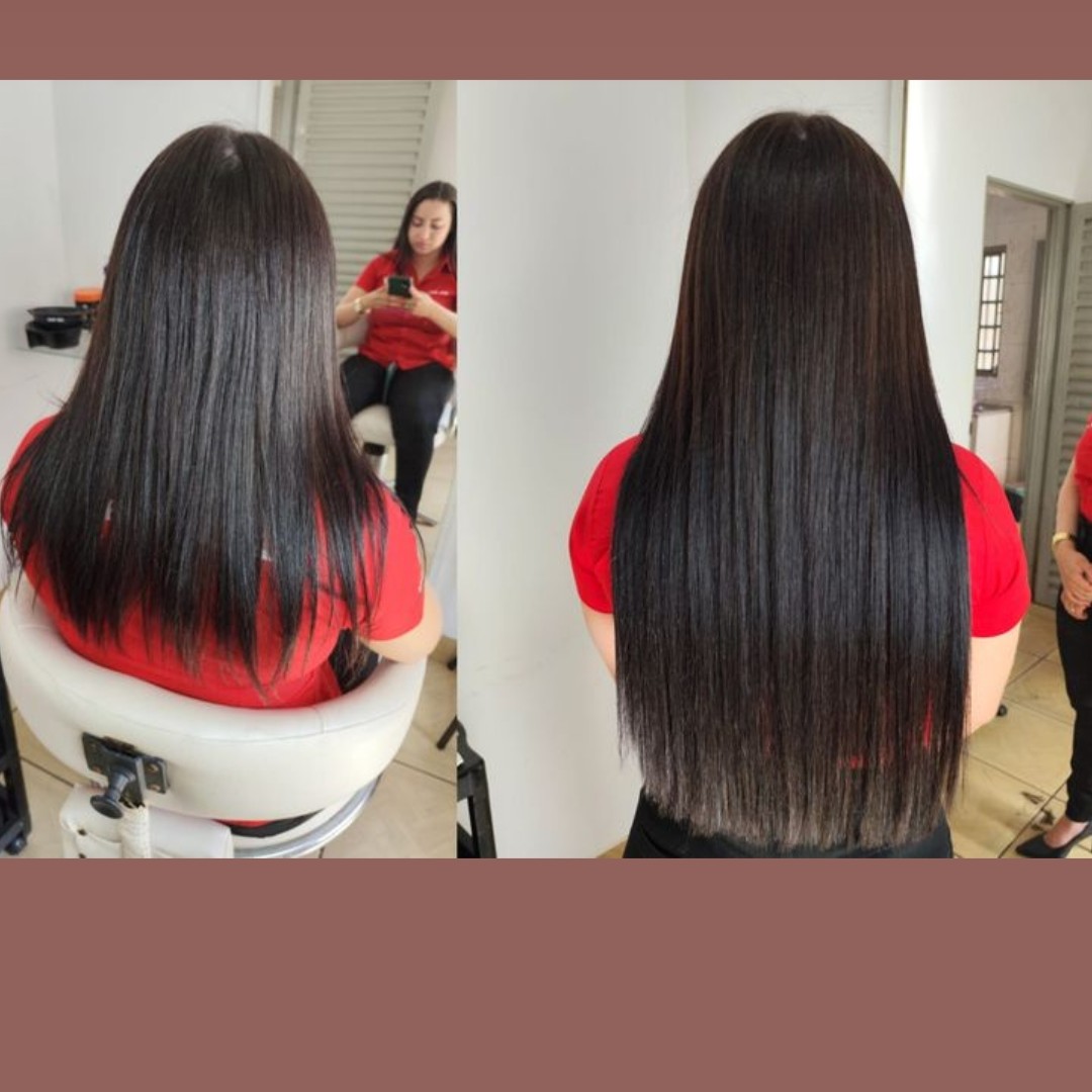 Mega hair humano alongamento mao de obra