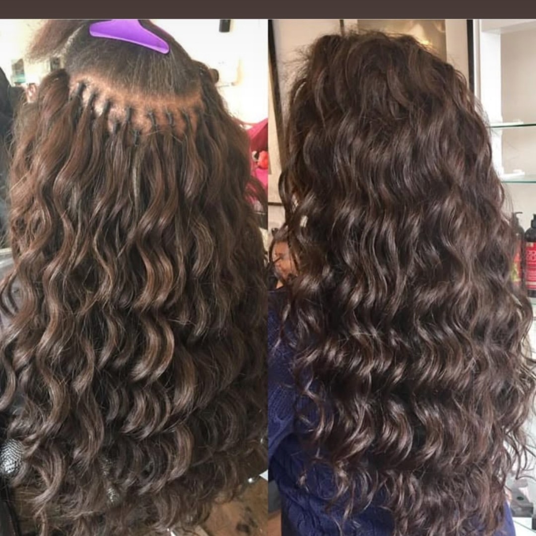 Mega hair humano nó americano