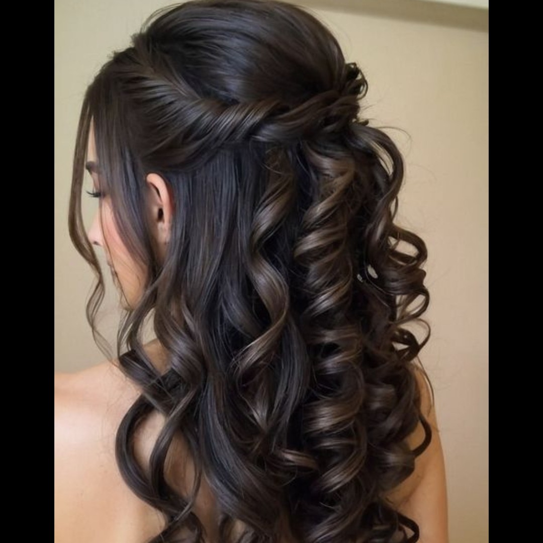 Penteado com Baby lis