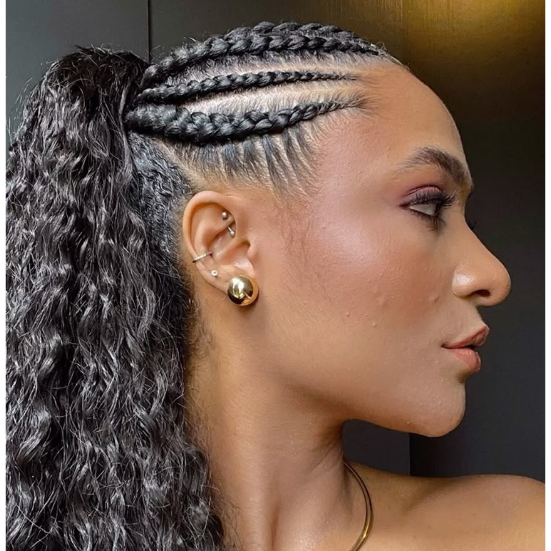 Trança Tiara com Extensão