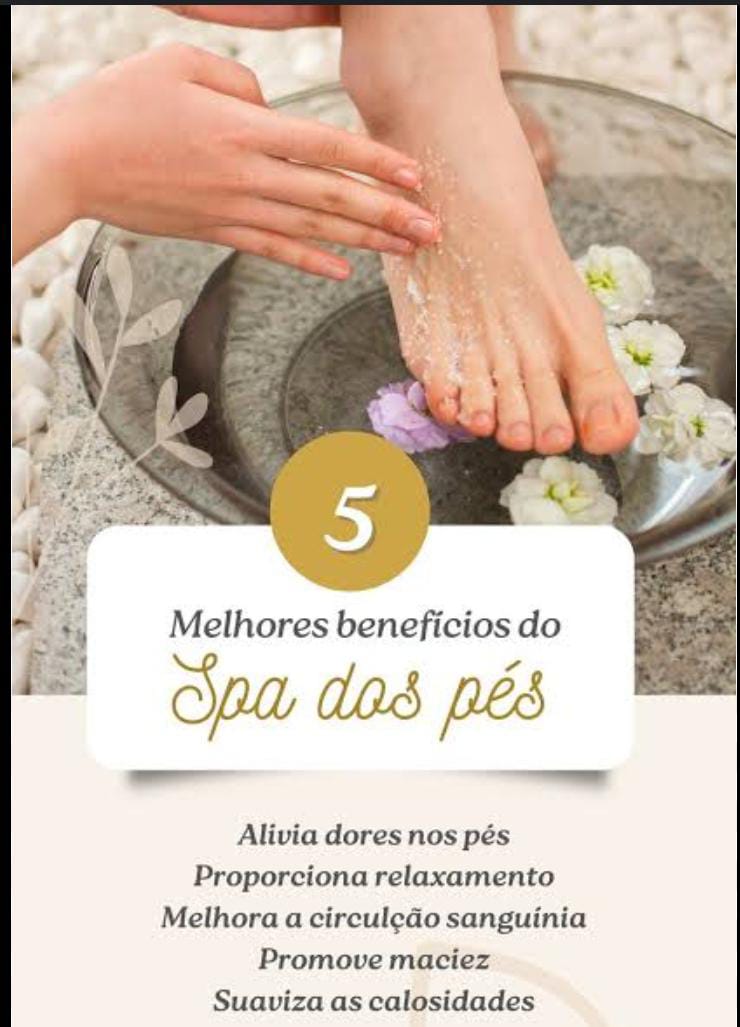 SPA dos pés com pedicure