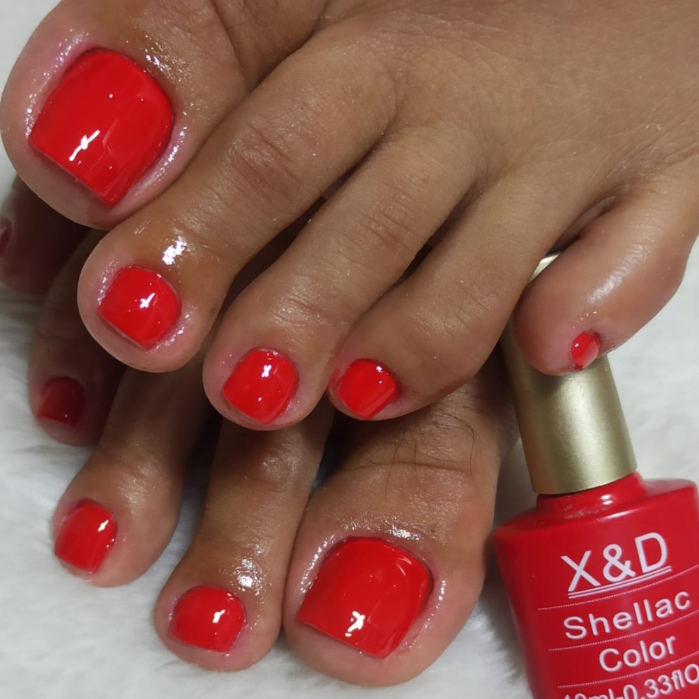 Esmaltação em gel simples + pé