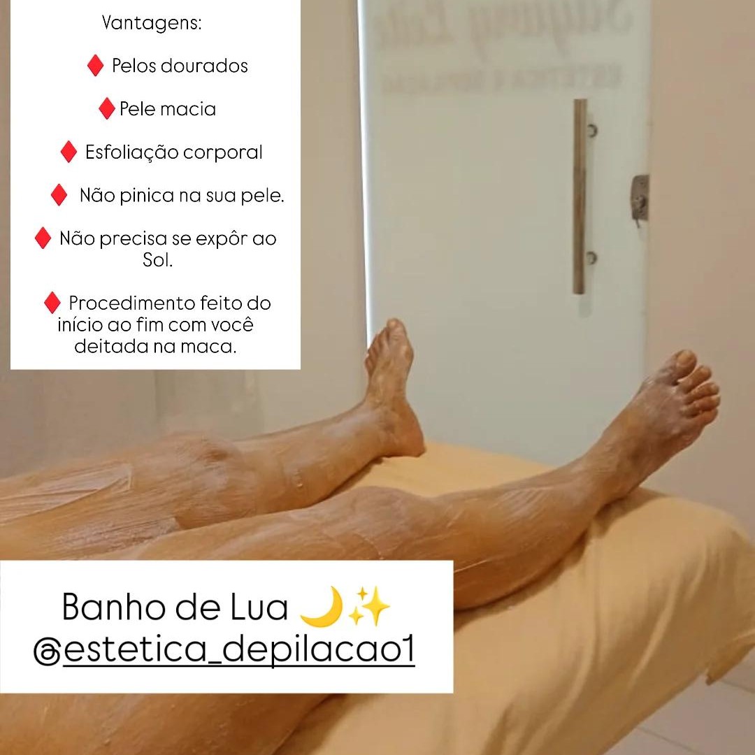 Banho de Lua a seco na maca