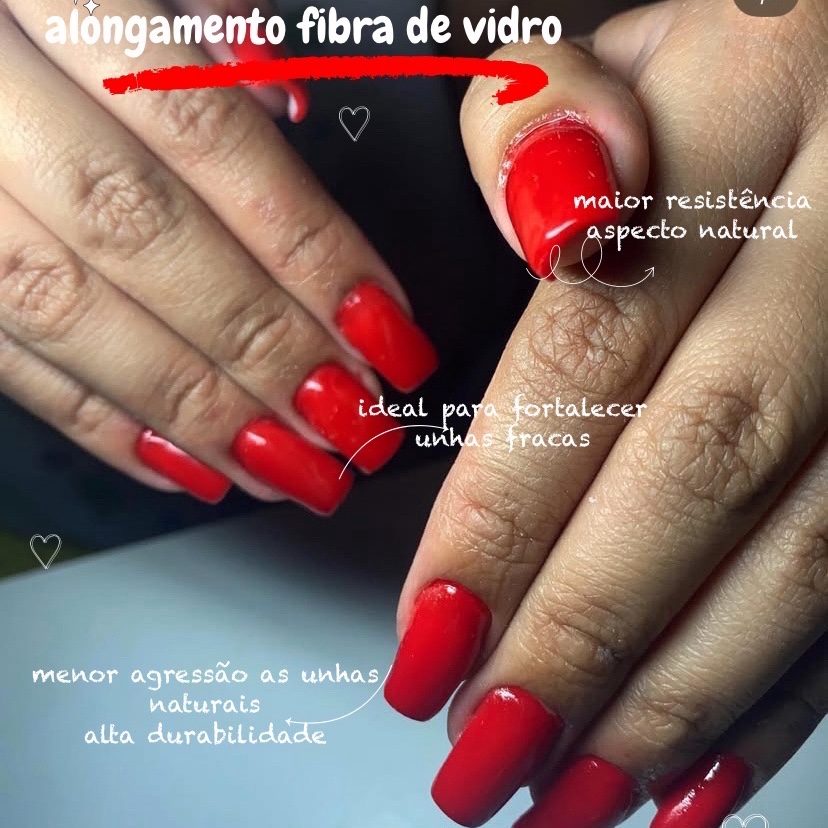 Alongamento Fibra de vidro