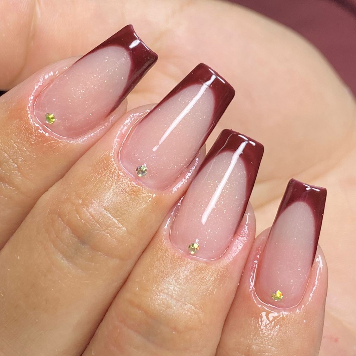 alongamento de gel na tip