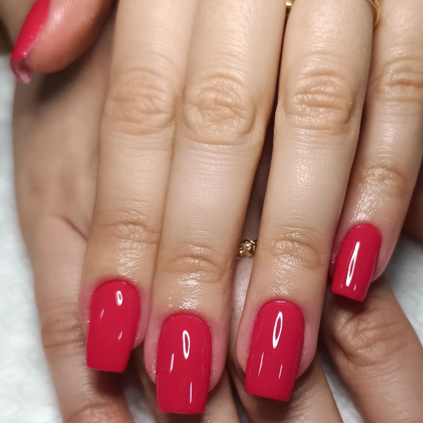 alongamento com Esmaltação em gel