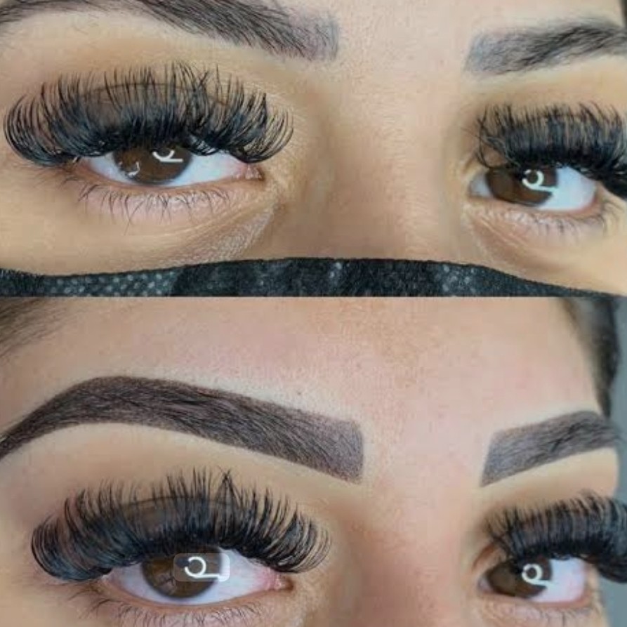 cílios seda + sobrancelha henna