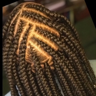 Fulani Braids meio das costas