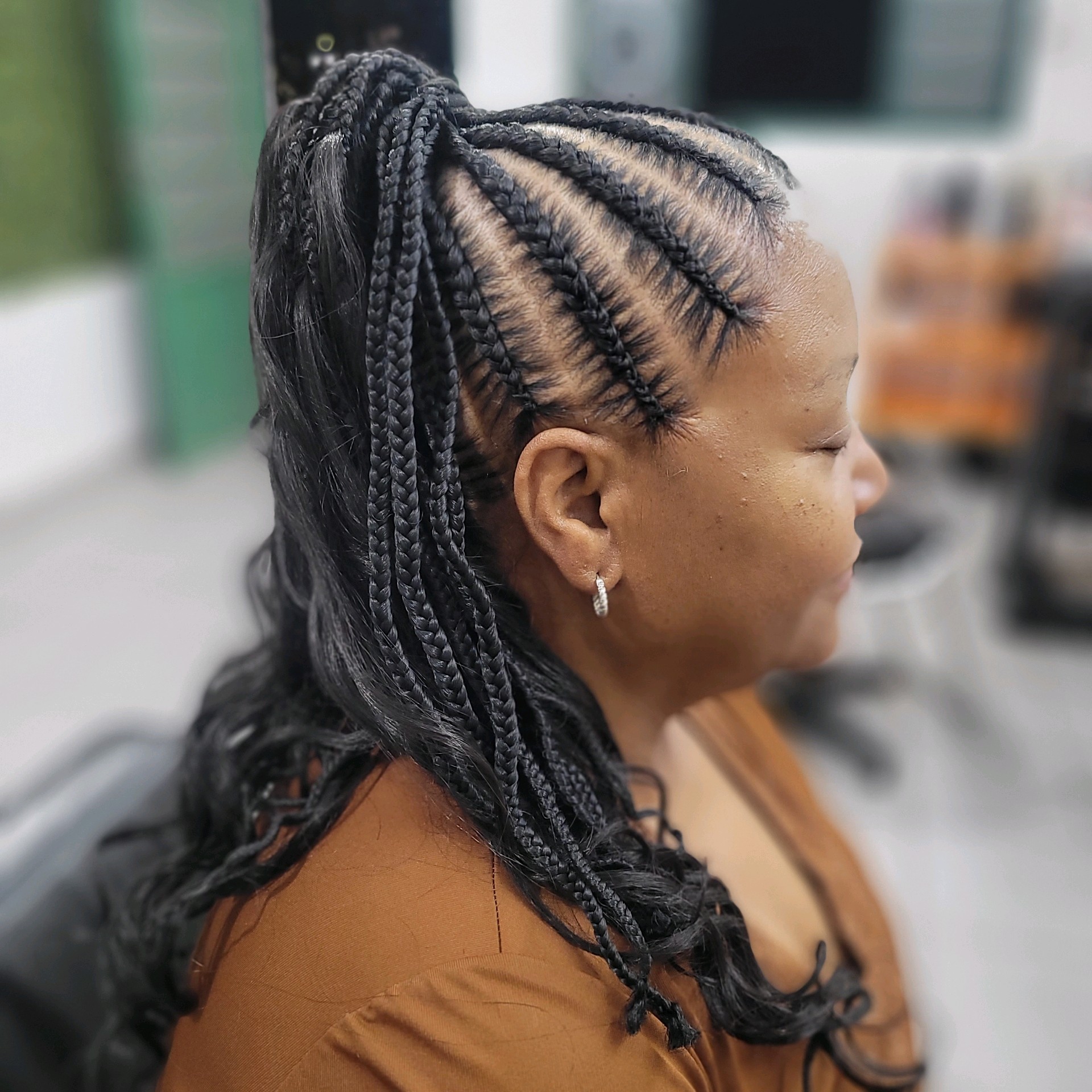 5- Nagô rainha (Abacaxi) com cachos