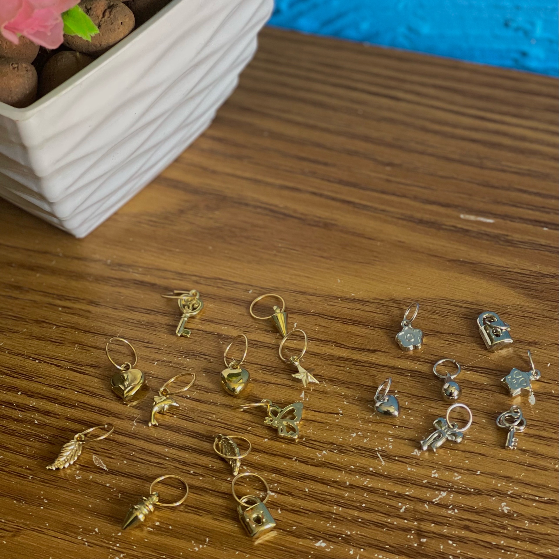 Pingentes para tranças