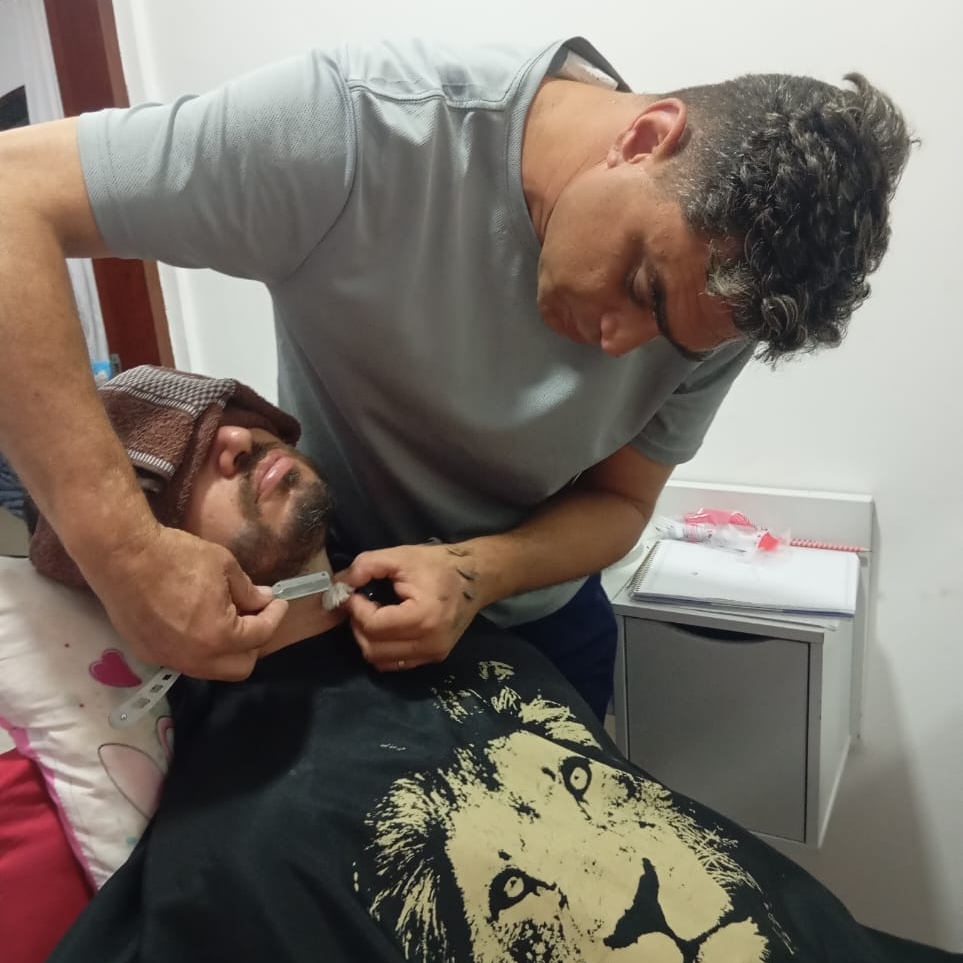 Barboterapia Toalha Quente