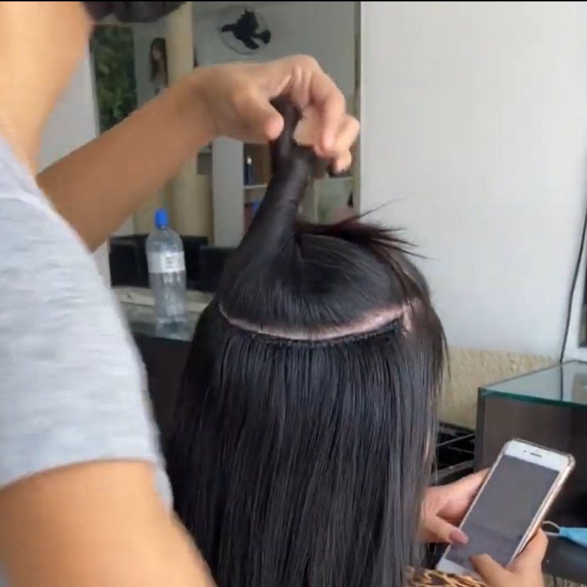Mega hair ponto americano – orgânico