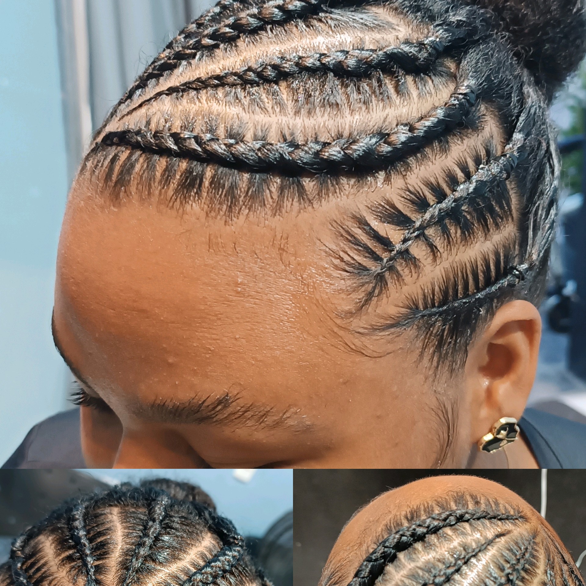 Trança nagô elaborada