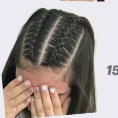 Trança topo da cabeça