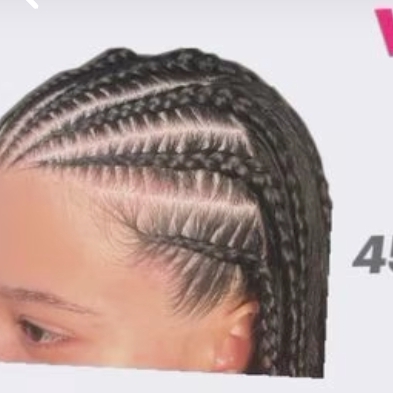 Trança meia cabeça com trança até o final