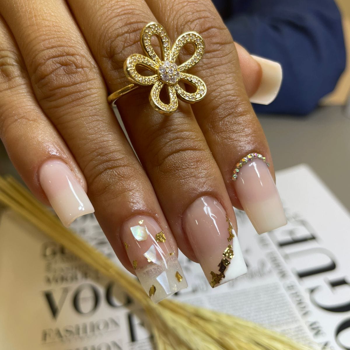 Aplicação com cuticulagem e esmaltaçao