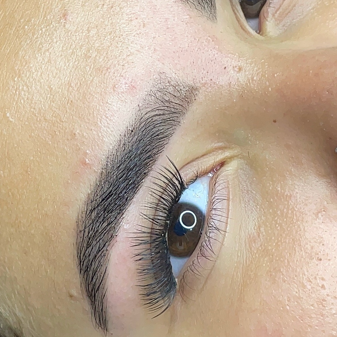 Apenas a aplicação da henna