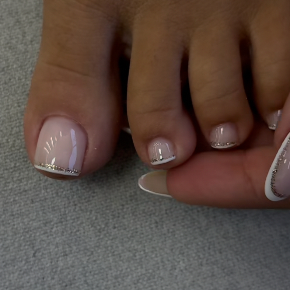 Esmaltação em gel no pé