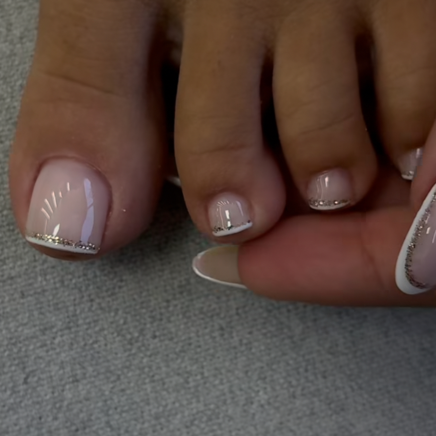 Esmaltação em gel no pé