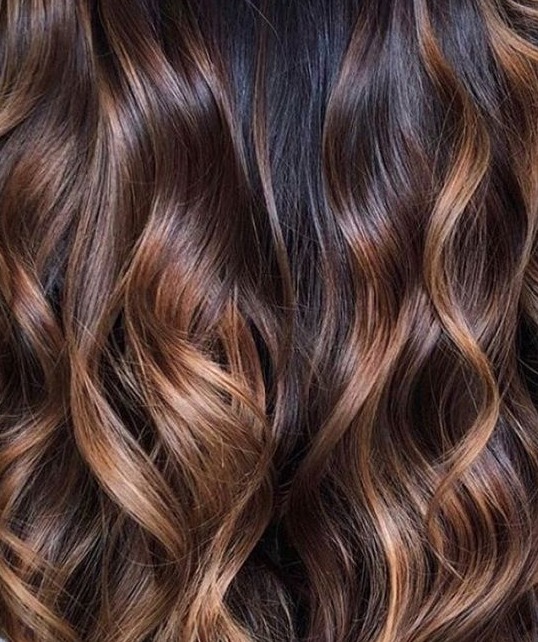 Morena iluminada cabelo médio com nutrição, tonalização e escova simples.